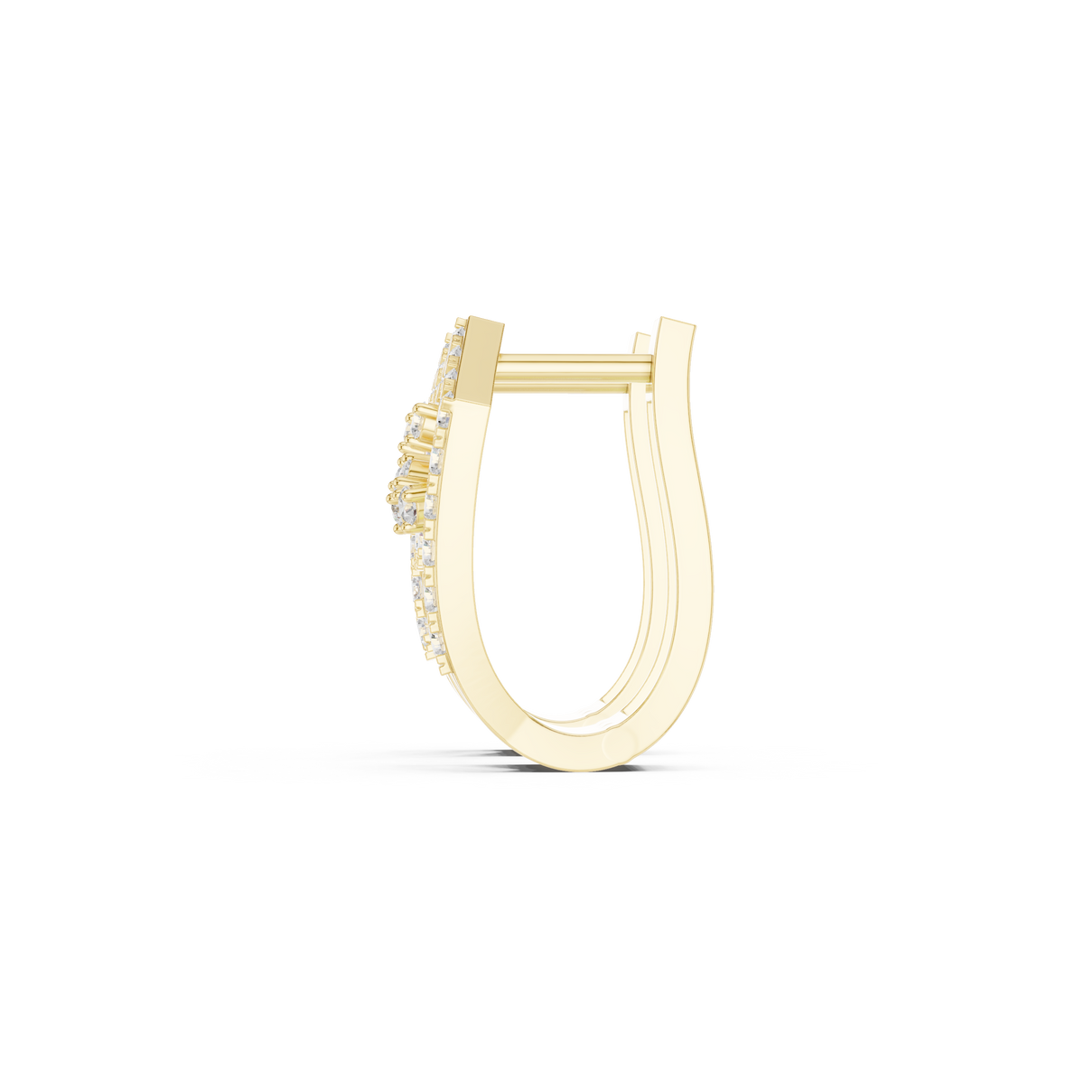 Zavielle Geometric Diamond Hoops