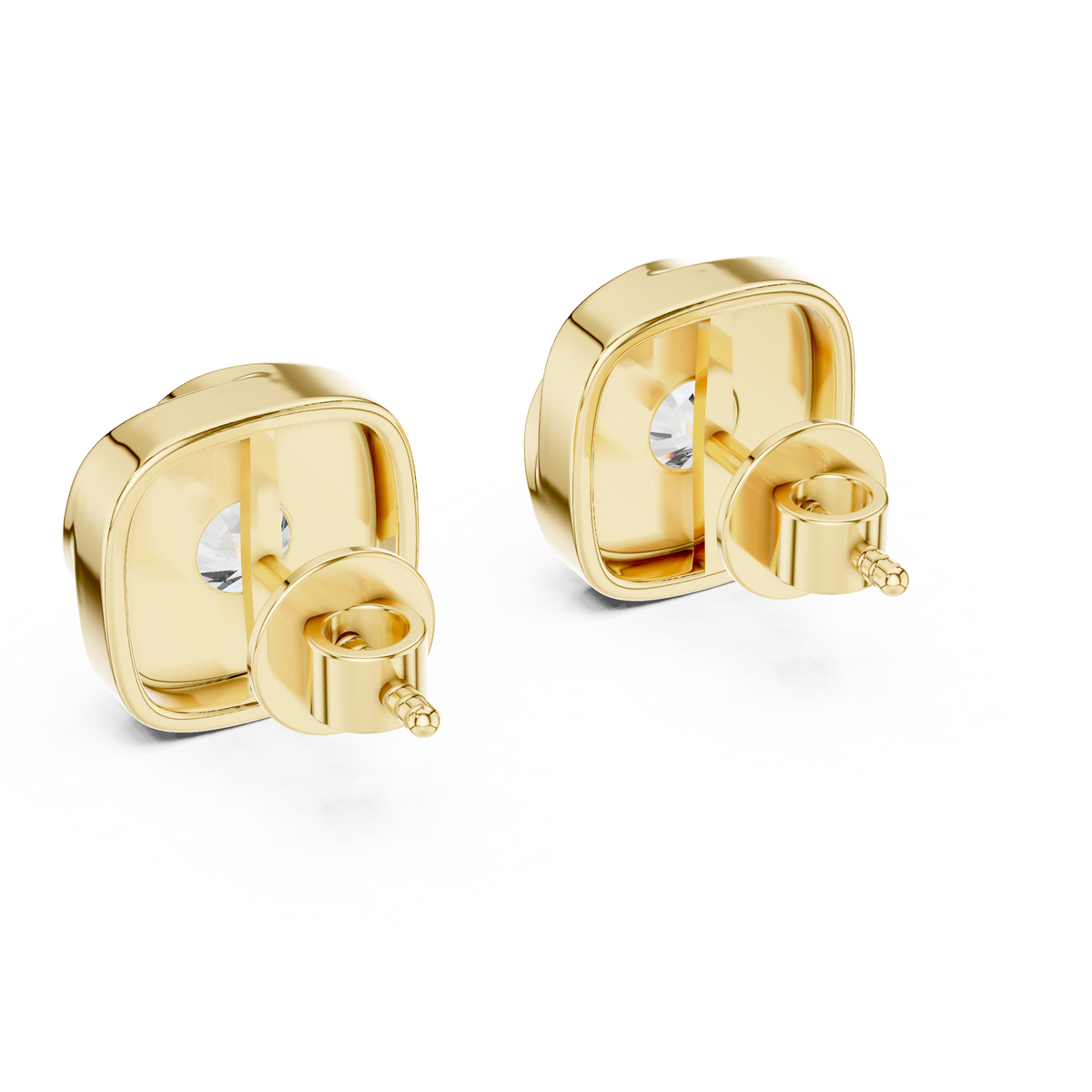 Veloura Curved Embrace Round Studs
