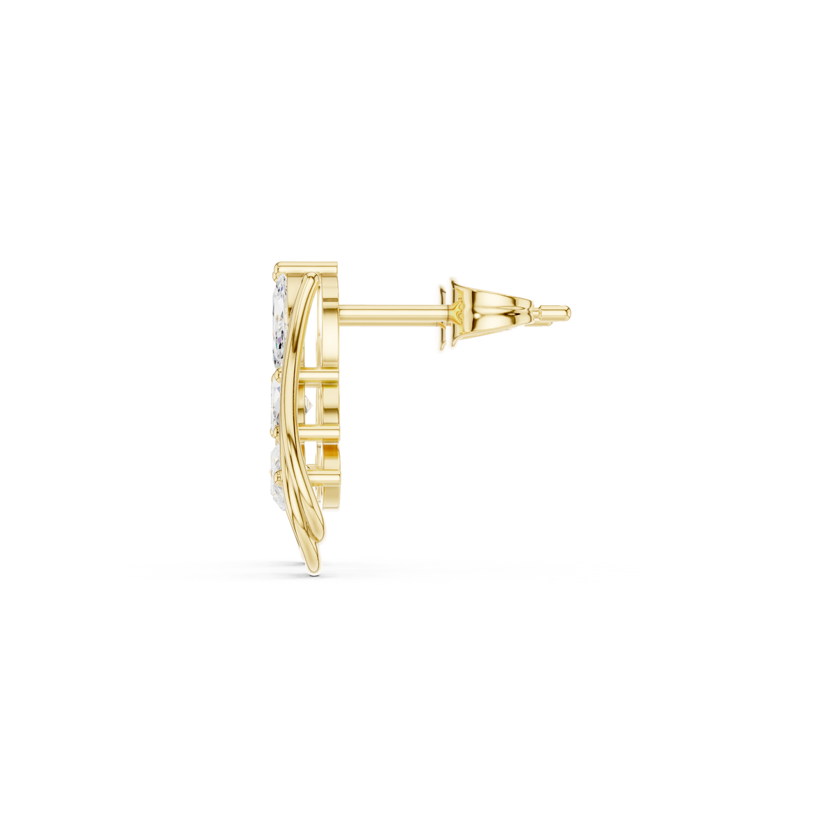 Marquise Leaf Sway Studs