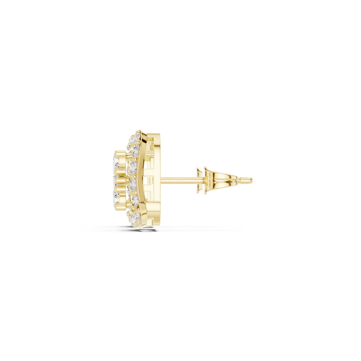 Solvienne Square Pavé Frame Studs