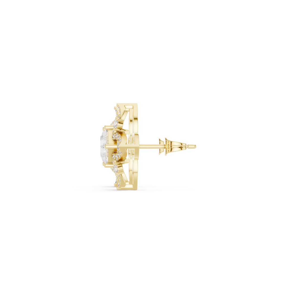Calista Princess Bloom Pavé Studs