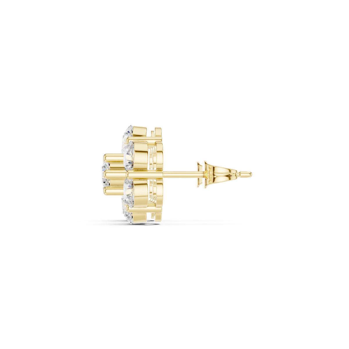 Elvaria Floral Diamond Cluster Studs