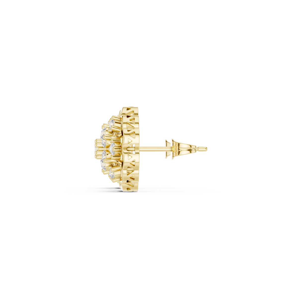 Velisara Floral Diamond Cluster Studs
