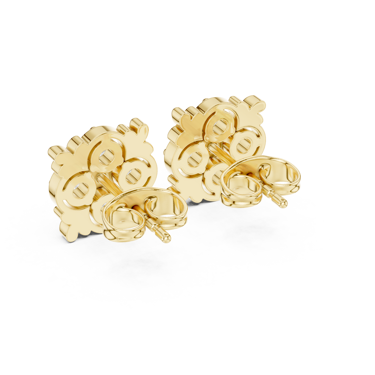 Regal Quatrefoil Bloom Diamond Studs