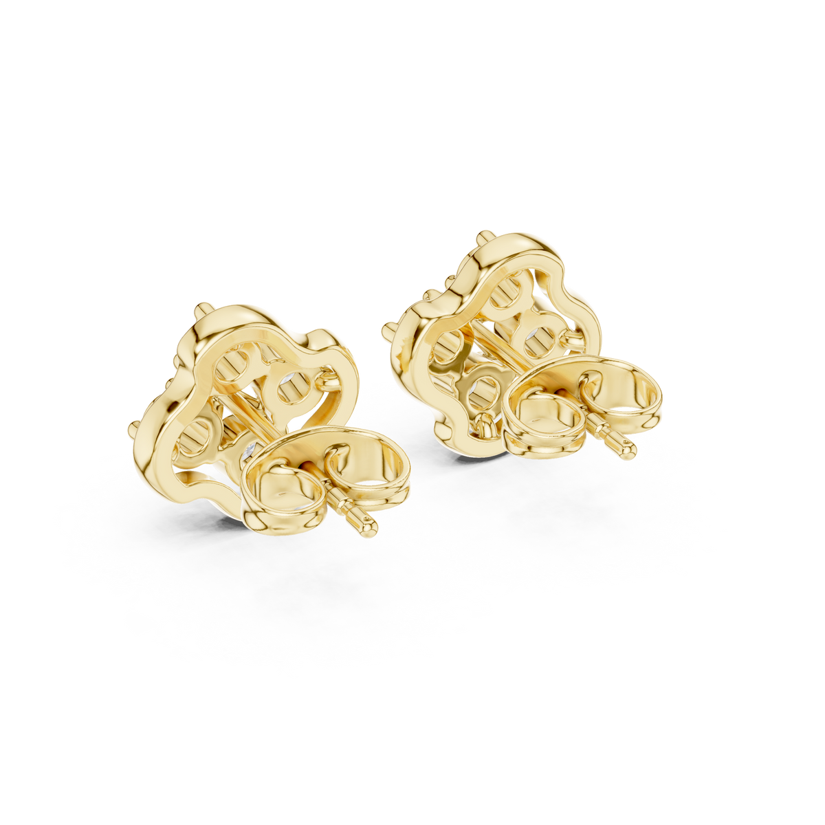 Petal Crown Quintet Diamond Studs