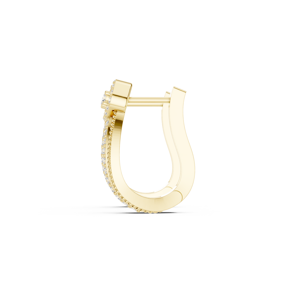 Radiant Floral Pavé Hoops