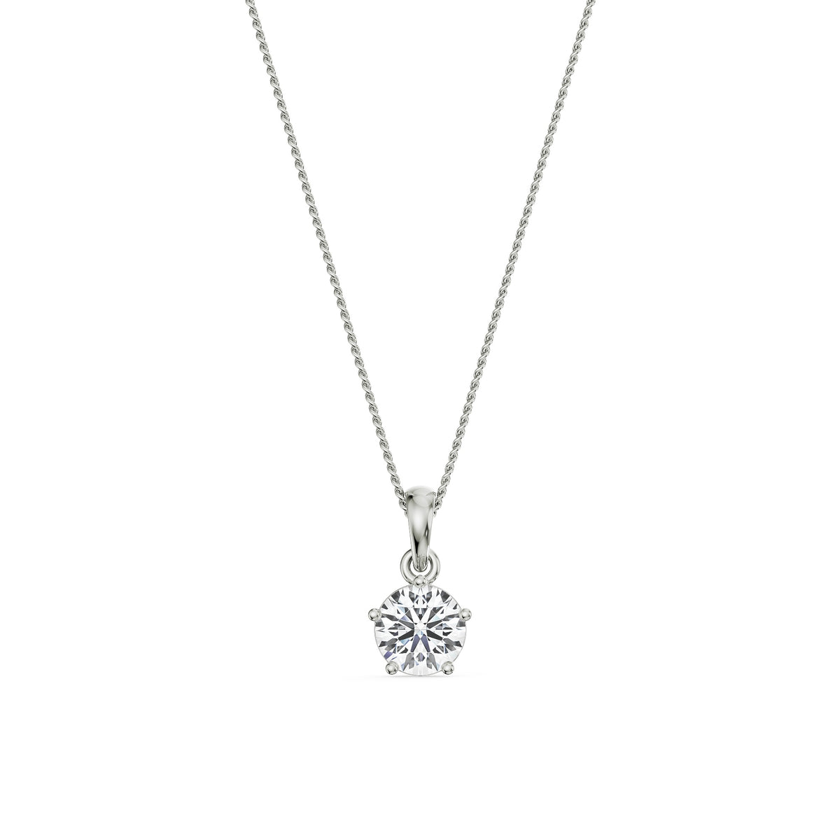 Eternal Radiance Solitaire Pendant
