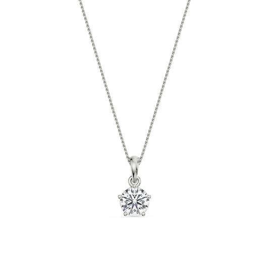 Eternal Radiance Solitaire Pendant