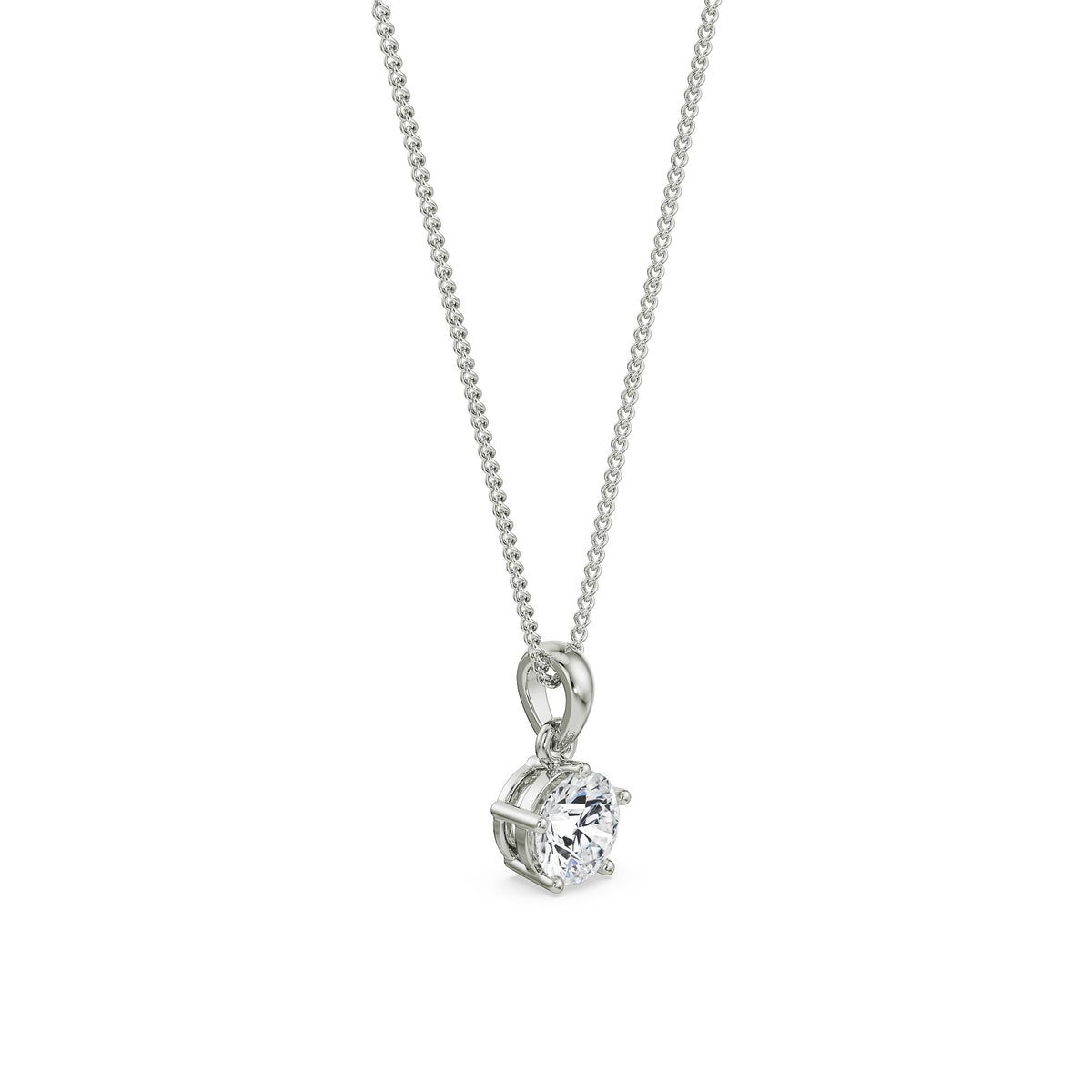 Eternal Radiance Solitaire Pendant