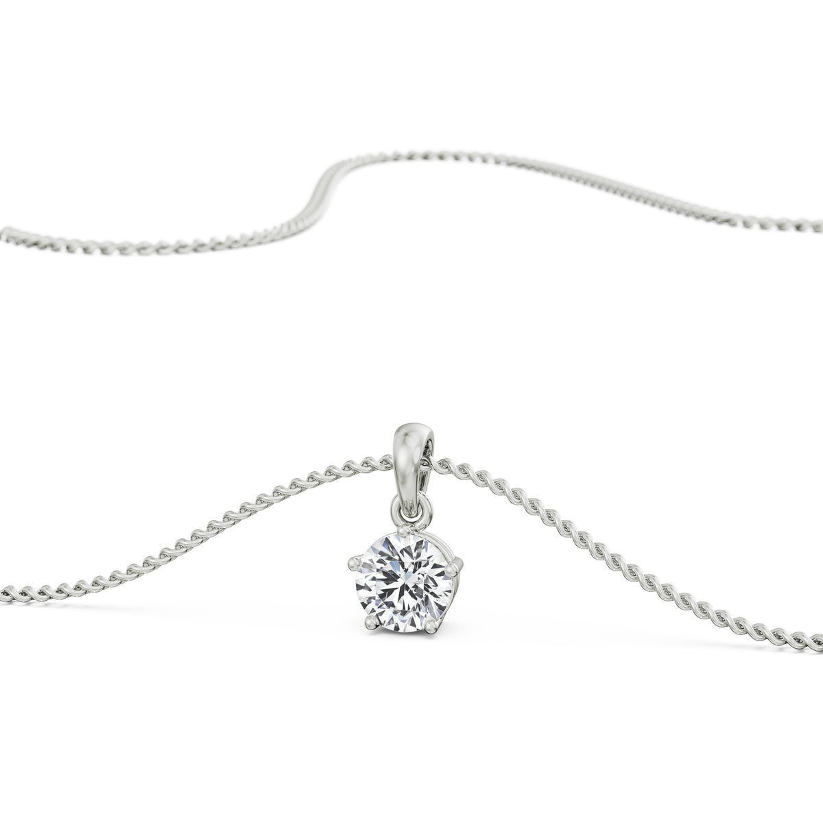 Eternal Radiance Solitaire Pendant