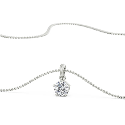 Eternal Radiance Solitaire Pendant