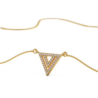 Aurelia Geometric Trinity Pendant