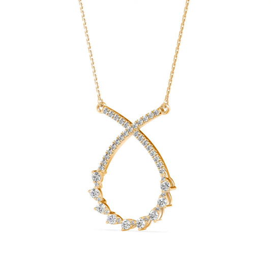 Seraphina Infinity Teardrop Pendant