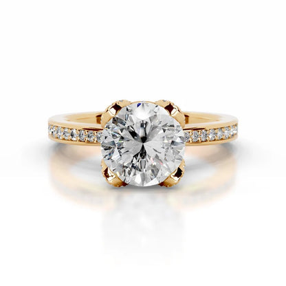Avelisse 2CT Round Diamond Solitaire Ring