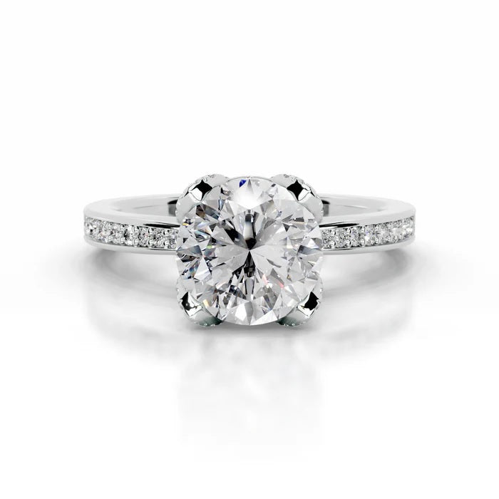 Avelisse 2CT Round Diamond Solitaire Ring