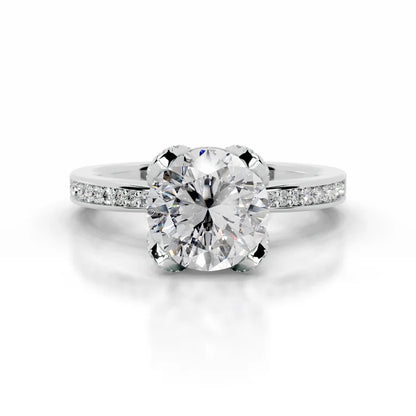 Avelisse 2CT Round Diamond Solitaire Ring