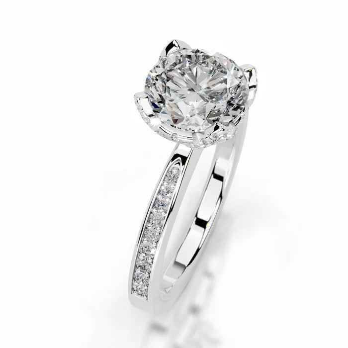 Avelisse 2CT Round Diamond Solitaire Ring