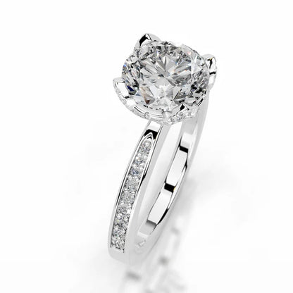 Avelisse 2CT Round Diamond Solitaire Ring