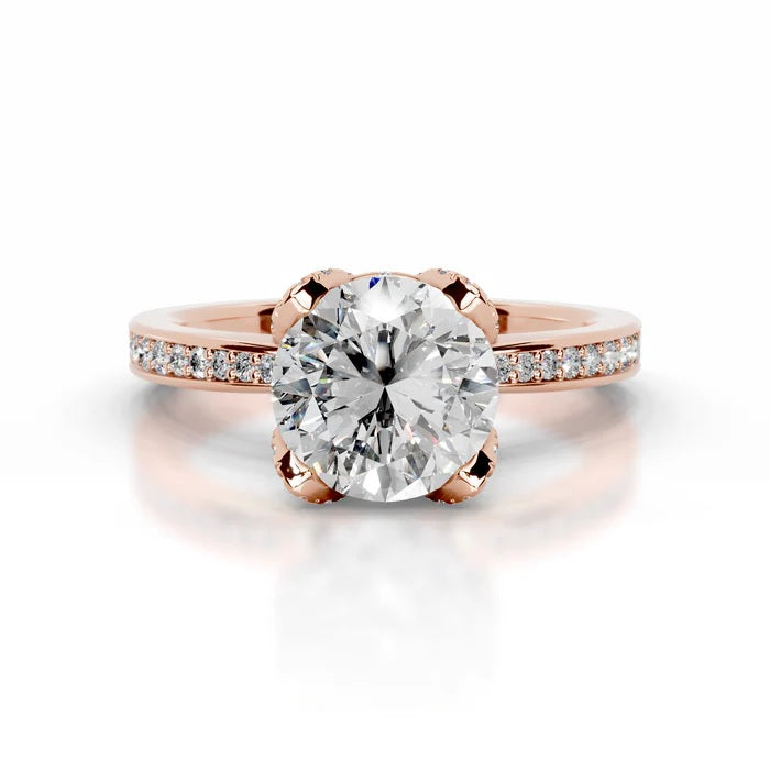 Avelisse 2CT Round Diamond Solitaire Ring