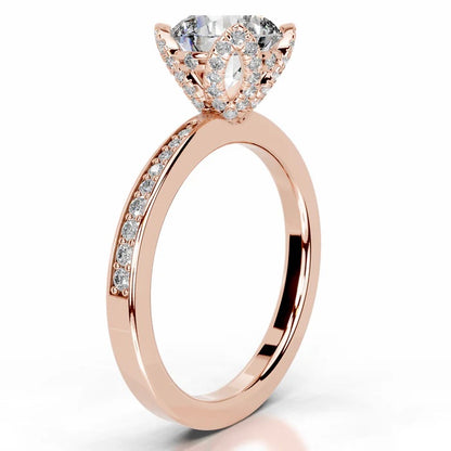 Avelisse 2CT Round Diamond Solitaire Ring