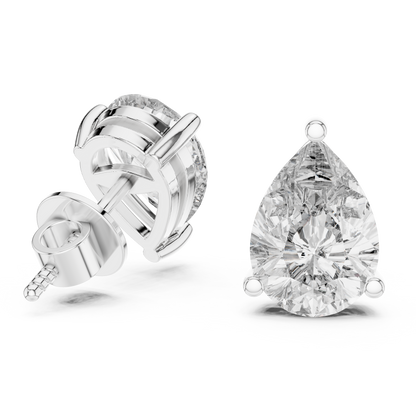 Seraphina Pear Cut Solitaire Studs