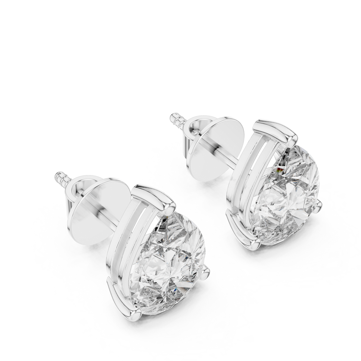Seraphina Pear Cut Solitaire Studs