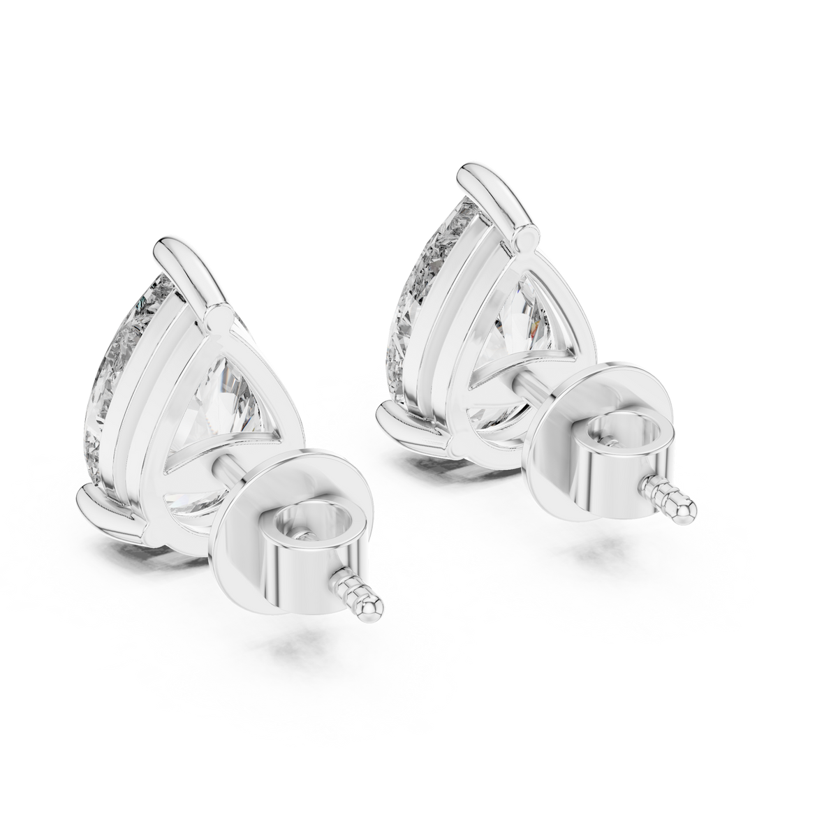 Seraphina Pear Cut Solitaire Studs