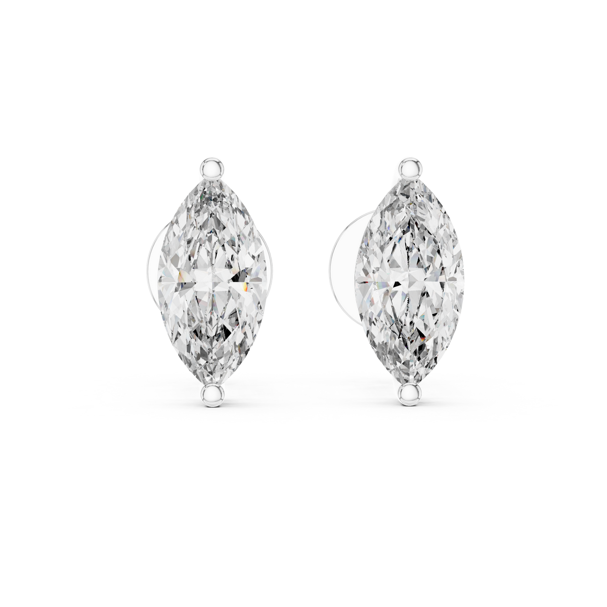 Celestia Marquise Cut Solitaire Studs