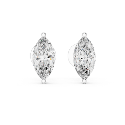 Celestia Marquise Cut Solitaire Studs