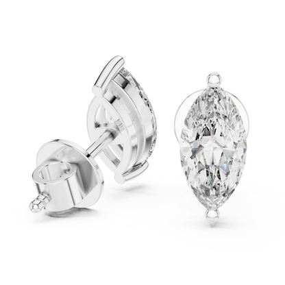 Celestia Marquise Cut Solitaire Studs