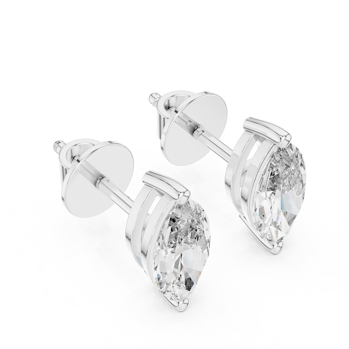 Celestia Marquise Cut Solitaire Studs