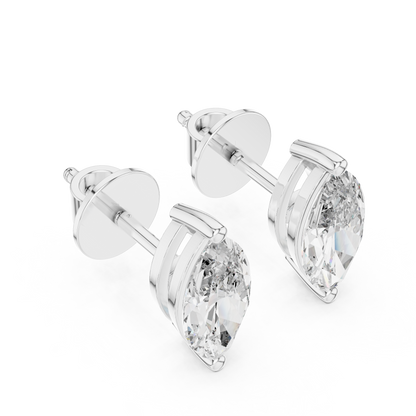 Celestia Marquise Cut Solitaire Studs