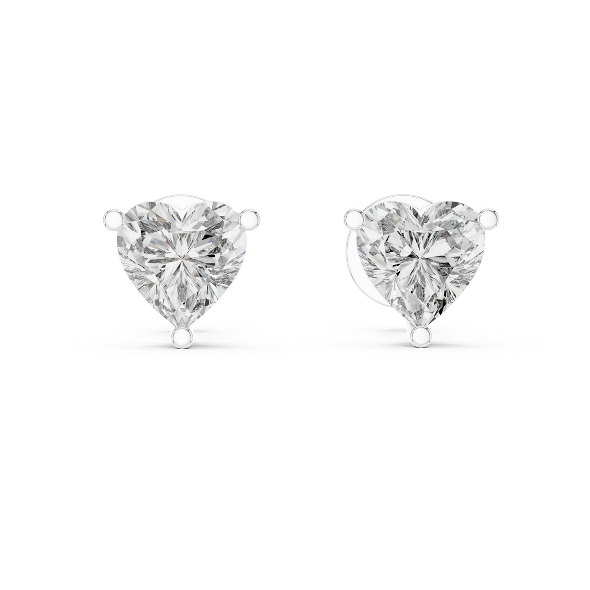 Aurelia Heart Cut Solitaire Studs