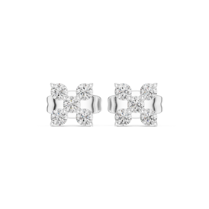 Elaris Round Diamond Blossom Studs