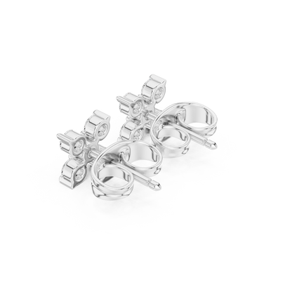 Elaris Round Diamond Blossom Studs
