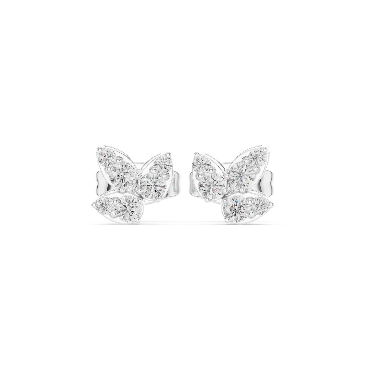 Marivelle Diamond Butterfly Studs