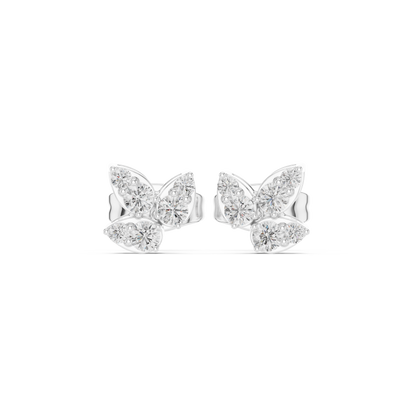 Marivelle Diamond Butterfly Studs