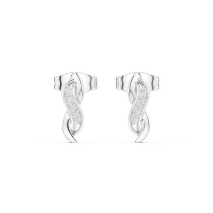 Lunessa Curved Diamond Vine Studs
