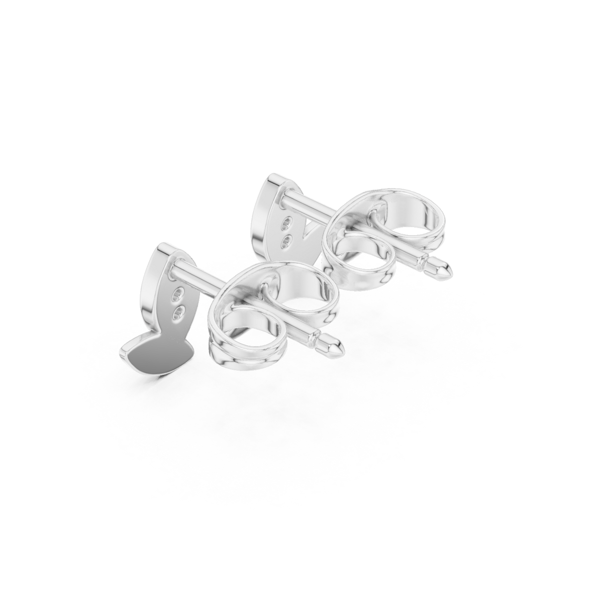 Elvanya Leaf Diamond Sculpted Studs