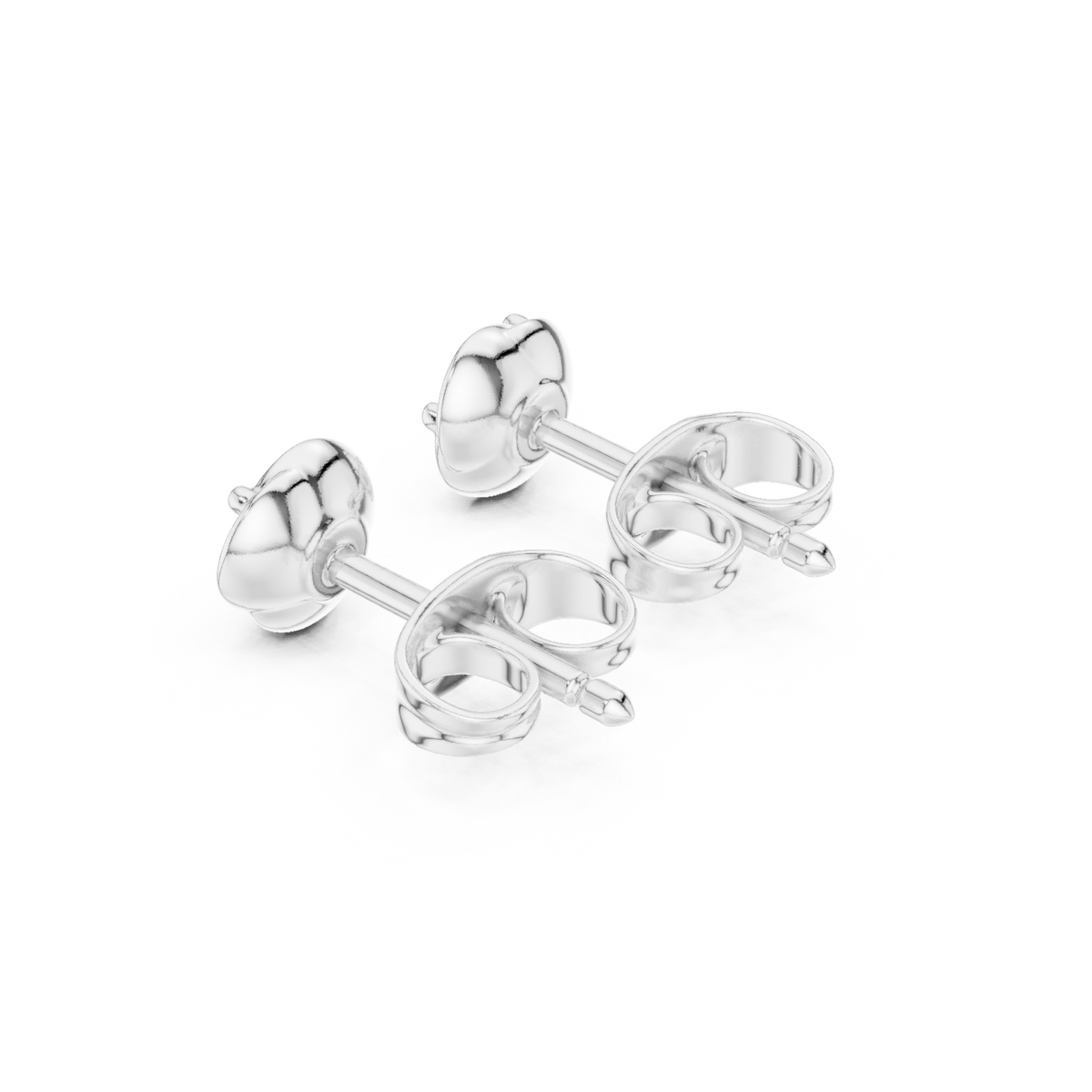 Orlisse Round Diamond Sculpted Studs