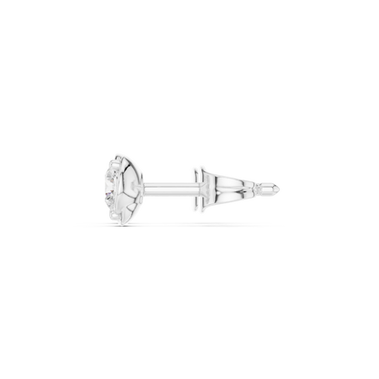 Orlisse Round Diamond Sculpted Studs