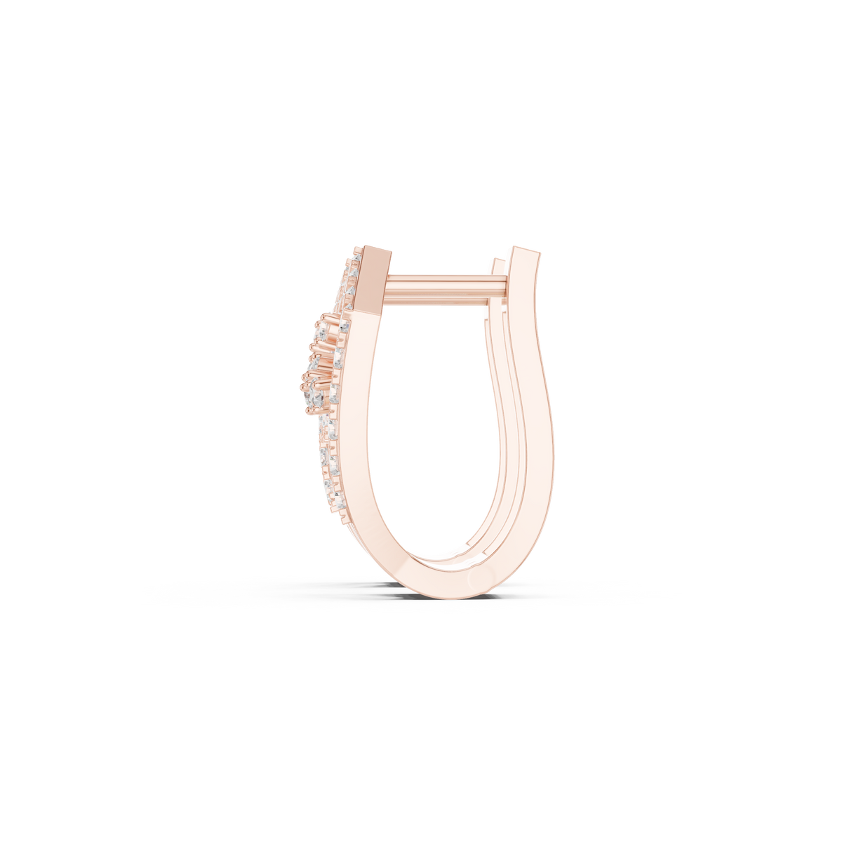 Zavielle Geometric Diamond Hoops