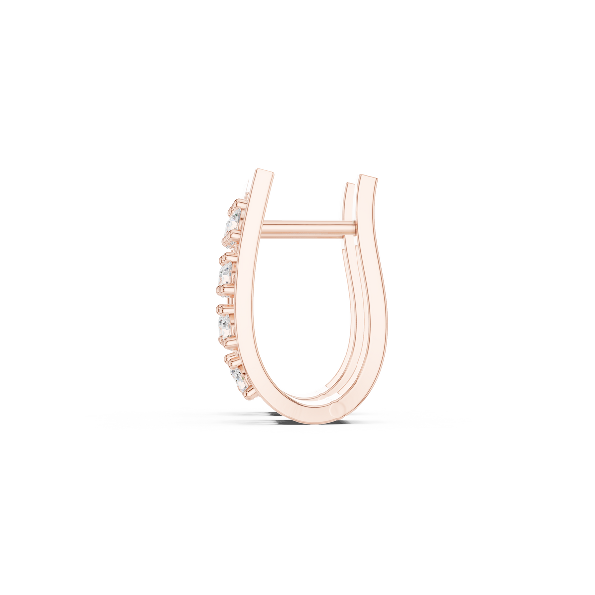 Avelisse Geometric Diamond Frame Hoops