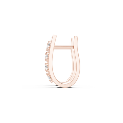 Avelisse Geometric Diamond Frame Hoops