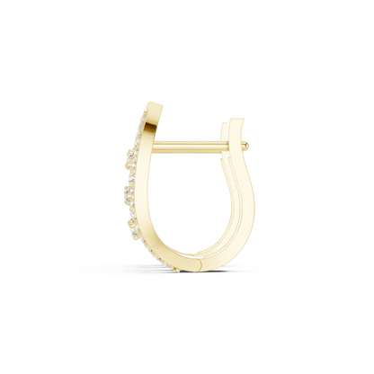Elaris Oval Diamond Lattice Hoops
