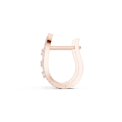 Elaris Oval Diamond Lattice Hoops