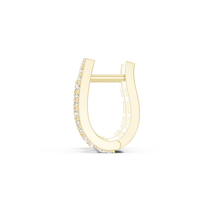 Veylora Trapezoid Diamond Frame Hoops