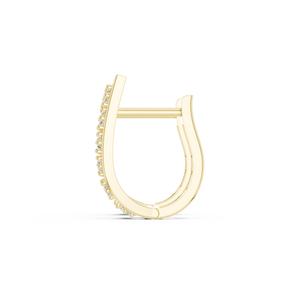 Zelvara Tapered Diamond Frame Hoops