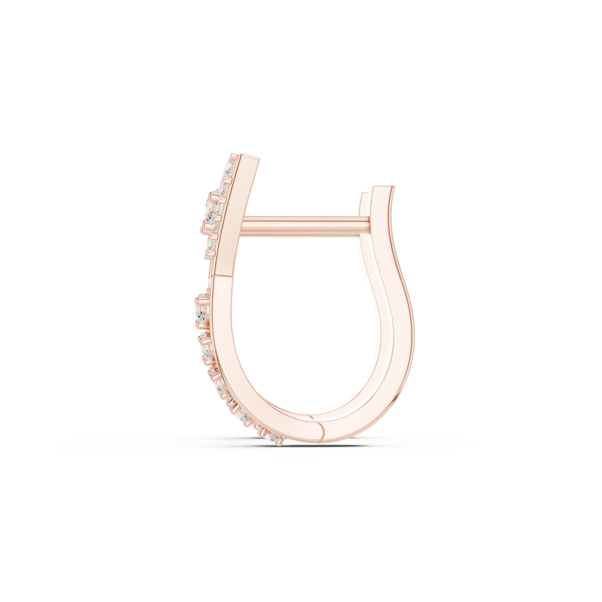 Zarevia Geometric Diamond Hoops