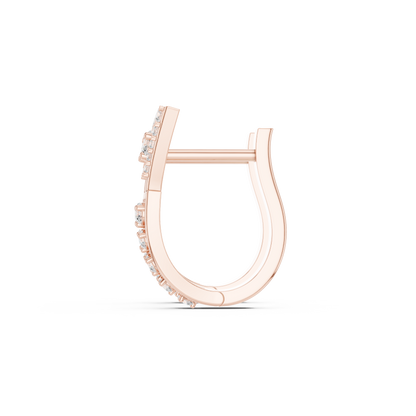 Zarevia Geometric Diamond Hoops